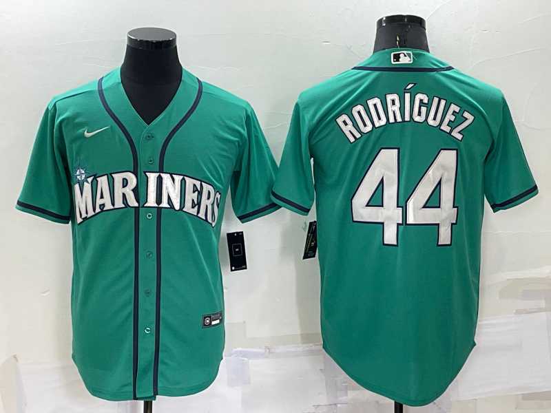 Seattle Mariners #44 Julio Rodriguez Ray Green Stitched MLB Cool Base Nike Jersey,We sell and wholesale Seattle Mariners #44 Julio Rodriguez Ray Green Stitched MLB Cool Base Nike Jersey on line form chian!